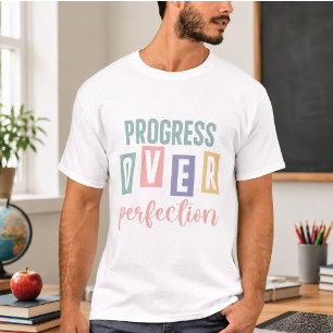 完璧より進歩 新学期 Tシャツ
