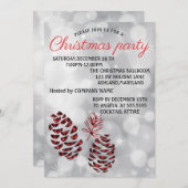 完璧エレガントなクリスマス招待状 招待状 (正面/裏面)