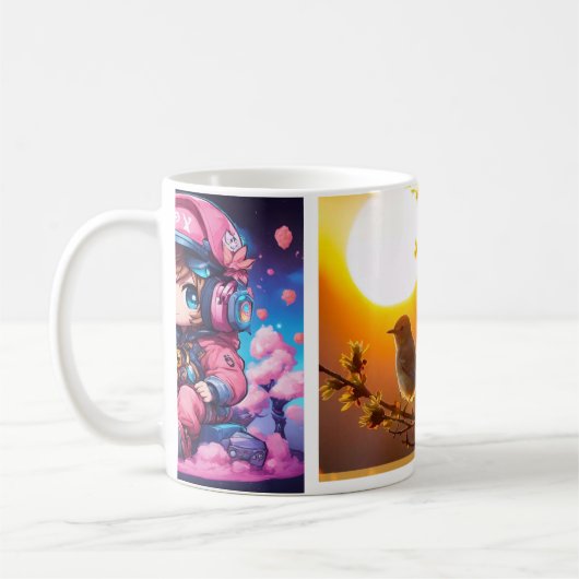 「完璧エレガントな飲み口のためのデザイン」 コーヒーマグカップ (左)