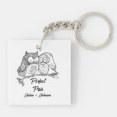 完璧カスタムペアの組み合わせ キーホルダー (裏面)