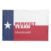 完璧パーソナライズされたなテキサン 枕カバー (裏面)