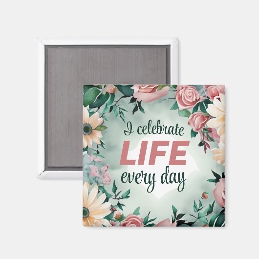 完璧前向きな体健康のための肯定 マグネット (正面/裏面)