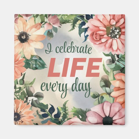 完璧前向きな体健康のための肯定 マグネット (正面)