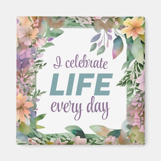 完璧前向きな体健康のための肯定 マグネット (正面)