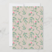 完璧淡い色のでゴッサマーピンクのリハーサルディナー 招待状 (裏面)