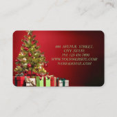 完璧素晴らしなクリスマスツリー 名刺 (裏面)