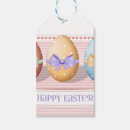 完璧、カッコいいハッピーイースター、卵 ギフトタグ (正面)