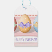 完璧、カッコいいハッピーイースター、卵 ギフトタグ (裏面)