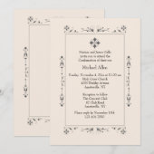 宗クラシック教招待状 招待状 (正面/裏面)