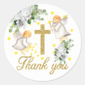 宗教お祝い男女兼用ありがとう ラウンドシール (正面)