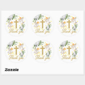 宗教お祝い男女兼用ありがとう ラウンドシール (シート)