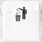 宗教ごみ箱 ラウンドシール (バッグ)