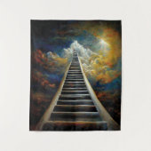 宗教とアフター絵画ライフの天国への階段 タペストリー (正面)