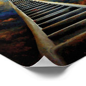 宗教とアフター絵画ライフの天国への階段 ポスター (角)