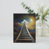 宗教とアフター絵画ライフの天国への階段 ポストカード (スタンド正面)