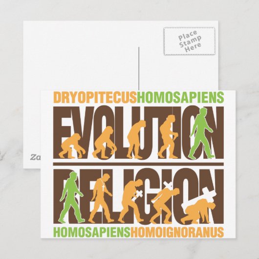 宗教と進化 ポストカード (正面/裏面)