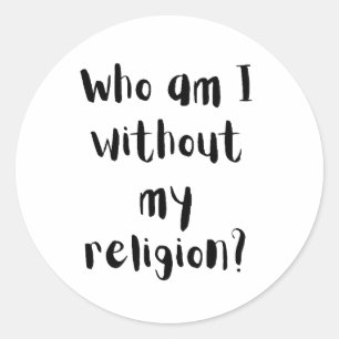 宗教なしの自分とは Faithデザイン ラウンドシール