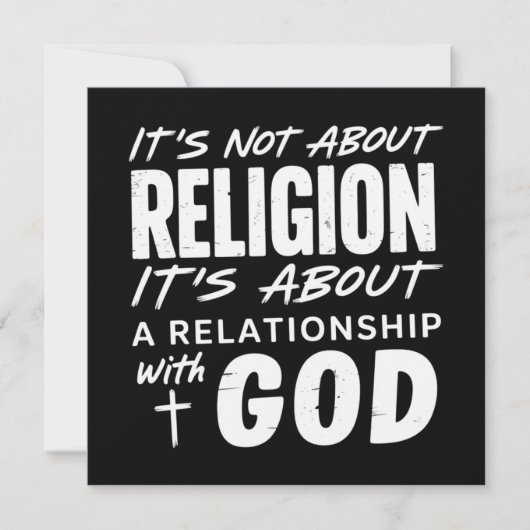 宗教についてではない 信仰表明 スピリチュアル 招待状 (正面)