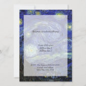 宗教のバ結婚ン・ゴッホ・スター・ナイト 招待状 (裏面)