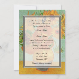 宗教のヴァン結婚ゴッホ12ひまわり 招待状