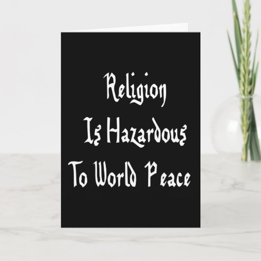 宗教の危険 カード (正面)