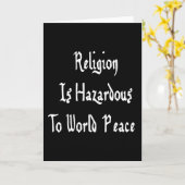 宗教の危険 カード (黄色い花)