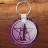 宗教の味を覚えなさい。魔女をなめ！ キーホルダー (正面)