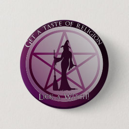宗教の味を覚えなさい。魔女をなめ！ 缶バッジ