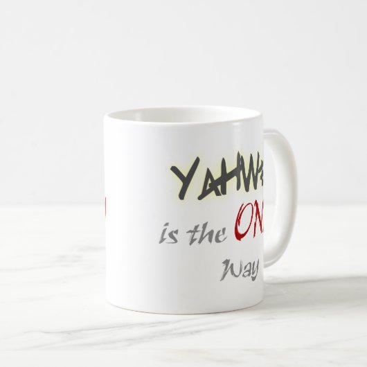 宗教の唯一の方法 コーヒーマグカップ (正面右)