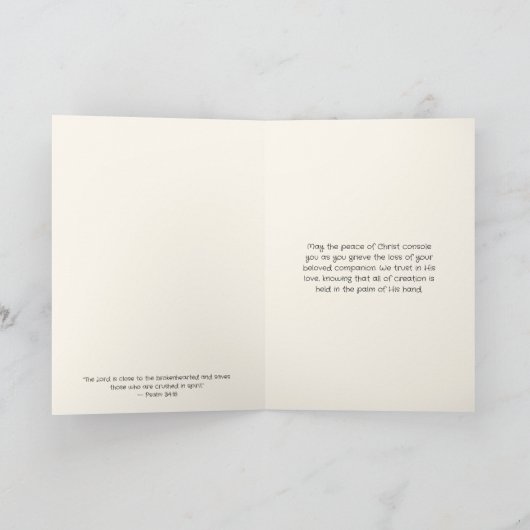 宗教の失われたペットの天使の聖なる書物、 経典聖句 カード (内部)