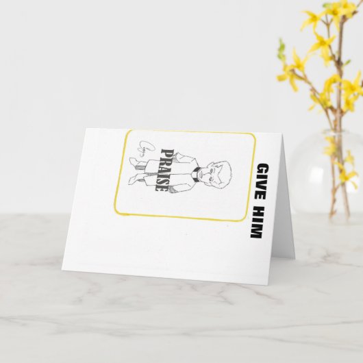 宗教の挨拶状 カード (黄色い花)