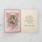 宗教の母の日サンテリーズ・カトリック・カード カード (内部)