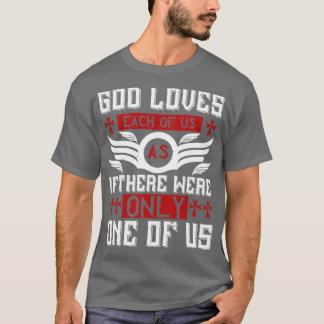 宗教の神は私たち一人ひとりを愛している Tシャツ