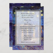 宗教の結婚式、ヴィンセント・ヴァン・ゴッホの「星降る夜」 招待状 (正面/裏面)