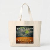 宗教の緑 ラージトートバッグ (正面)