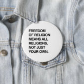 宗教の自由は全ての宗教を意味する 缶バッジ (インサイチュ)