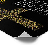 宗教の葬儀詩の看板 ポスター (角)