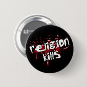 宗教はボタンを殺します 缶バッジ (正面&裏面)