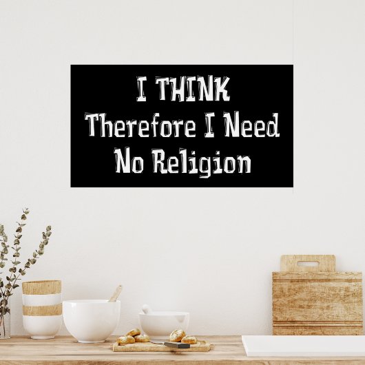 宗教は必要ない ポスター (キッチン)