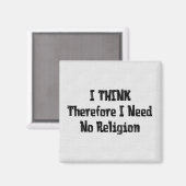 宗教は必要ない マグネット (正面/裏面)