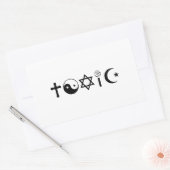 宗教は有害な自由を持つ 長方形シール (封筒)