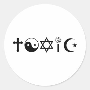 宗教は有毒なFreethinkerです ラウンドシール