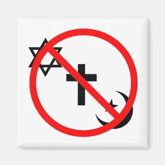 宗教は歓迎しない マグネット