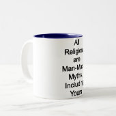 宗教は神話である ツートーンマグカップ (正面左)