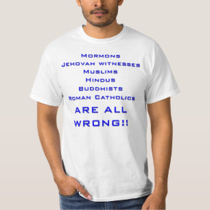 宗教は福音の伝道のTシャツを傷つけます Tシャツ