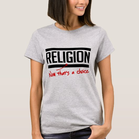 宗教は選択肢 Tシャツ (正面)