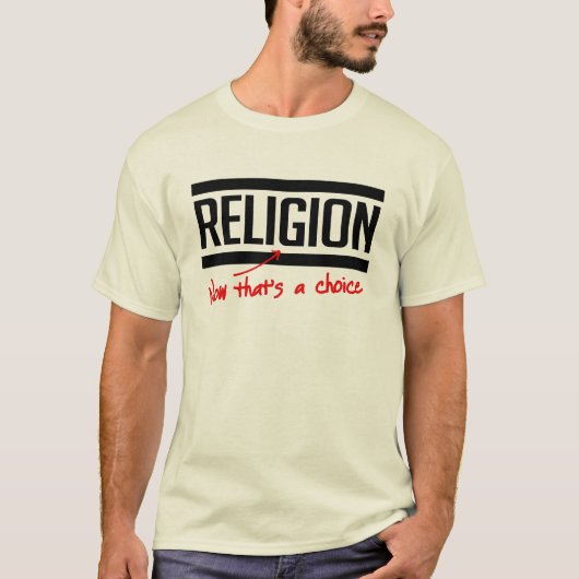 宗教は選択肢 Tシャツ (正面)