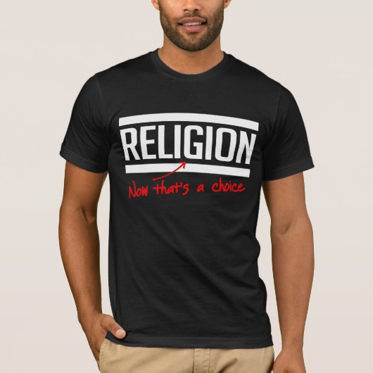 宗教は選択 Tシャツ (正面)