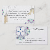 宗教ふさのカーテンのカード設計 名刺 (正面/裏面)