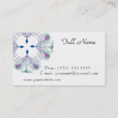 宗教ふさのカーテンのカード設計 名刺 (裏面)